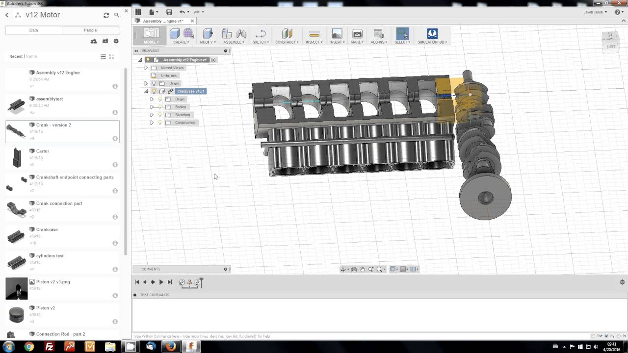 autodesk inventor tutorial v12 engine