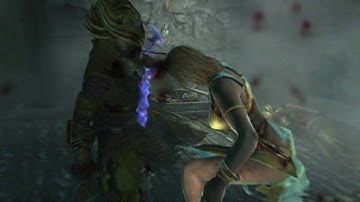 Skyrim Ebonyflesh Bound Sword Combo vs Thalmor