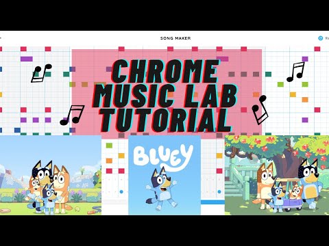 Bluey Theme Song On Chrome Music Lab FULL tutorial bluey chromemusiclab tutorial
