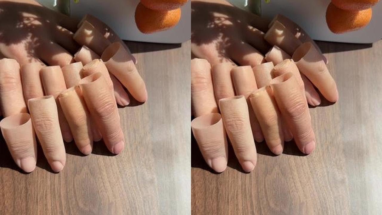 Aesthetic Silicone Fingers Go Viral Fake Fingers Amputated Finger - YouTube