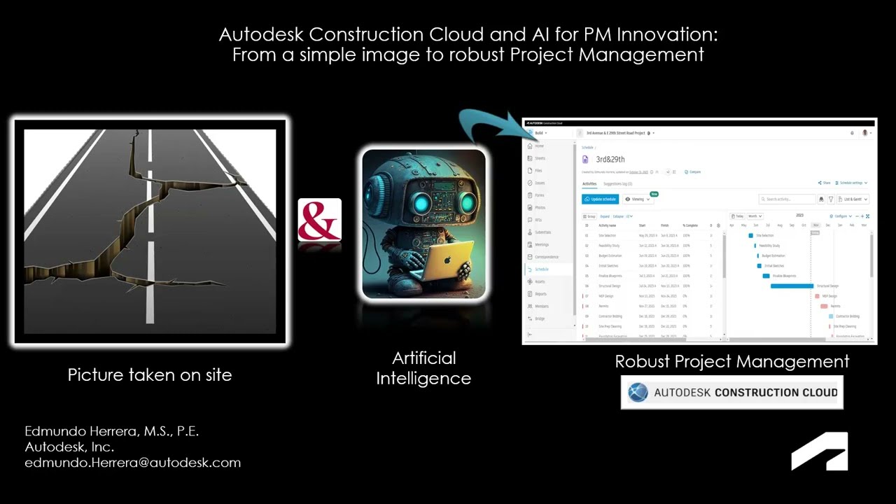 Autodesk Construction Cloud & AI for PM Innovation: From a Simple Image to robust Project Management
