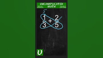 Adding Fractions Using The Butterfly Method | Math Hacks #shorts #maths #fraction