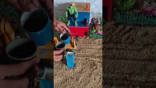 🔥 Real Working Mini Tractor Concrete Pillar Machine | DIY Project #shorts #youtubeshorts
