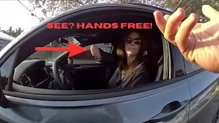 FREE OF HANDS is NOT the Same as HANDS FREE To This Cop!