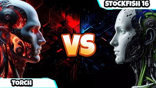 Masterful Endgame: Stockfish 16 DOMINATES Torchs Defenses!! #chess