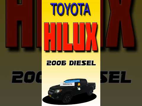 Local Da Numeração Do Dachassi E Motor Da Toyota Hilux 2006 à Diesel