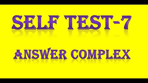 pgtrb self test -7 answers Complex analysis