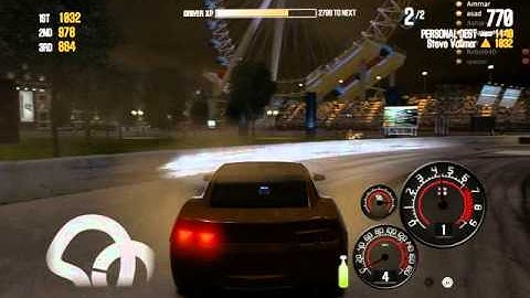 NFS Shift 2 Unleashed, Drift gameplay footage