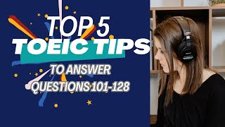 5  QUICK AND EASY TOEIC TIPS!  This lesson focuses on the first half of TOEIC Reading. #TOEICTIPS