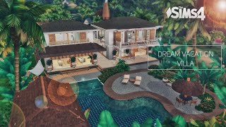 Dream VACATION Villa • Curvy pool | No CC | THE SIMS 4