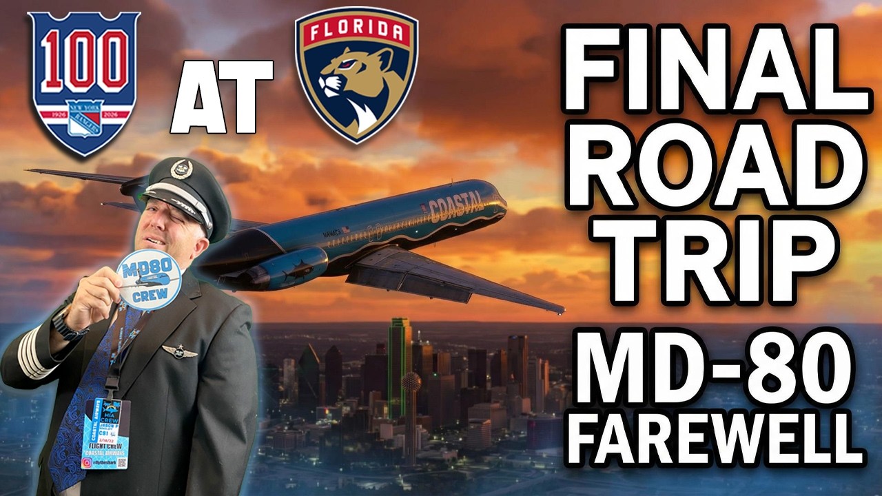 The MD-80's Final Flight | NY Rangers Season Farewell | DAL to FLL LIVE