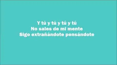 ···Nicky Jam ft Yandel - No sales de mi mente LETRA / LYRICS ···