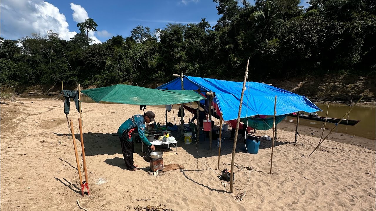CHEGOU O VERÃO, PESCANDO E COZINHANDO NO ACAMPAMENTO.