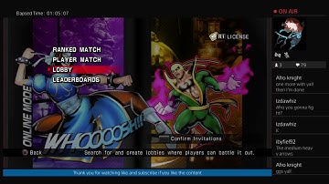 Ultimate marvel vs. Capcom 3 -player matches- live stream