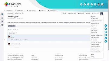Export A Blog Post - Learn Atlassian Confluence & Linchpin Intranet #63
