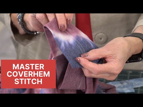 Starting & finishing your coverhem stitch with ease on the new Bernina L890 serger