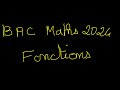 Bac 2024 maths liban mai 2019 exercice 1 fonctions