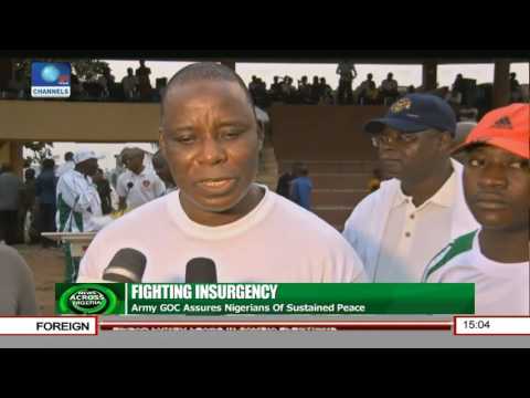 Video Fighting Insurgency: Army GOC Assures Nigerians Of... - youtube