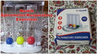 Nuwik Spirometer/Respiratory Exerciser Unboxing and overview
