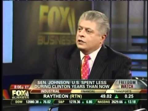 Senator Ron Johnson on Freedom Watch with Judge Napolitano