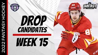 2021-22 Fantasy Hockey - Week 15 Players to Drop - Fantasy Hockey Advice