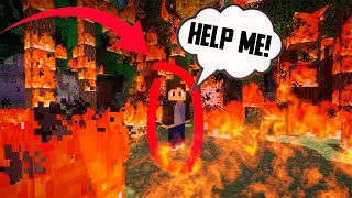 Minecraft, But I Survived The Forest Fire