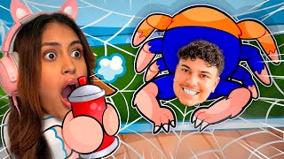 O MARCELO VIROU UMA ARANHA GIGANTE no ROBLOX!