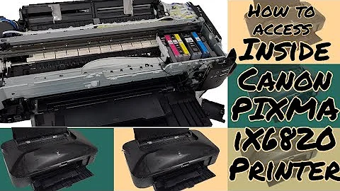 How To Access Inside Canon Pixma iX6820 Printer to Clean or Repair