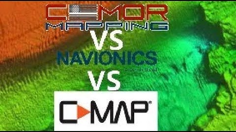 CMOR VS Navionics VS C-Map Side by Side Quick Comparison | 3D Shaded Relief charts