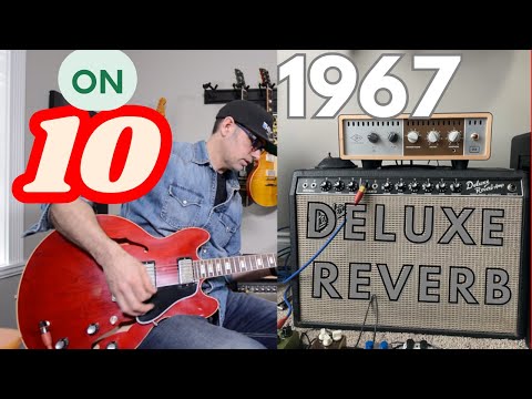 1967 FENDER DELUXE REVERB AMP ON 10! WHAT DOES IT SOUND LIKE?