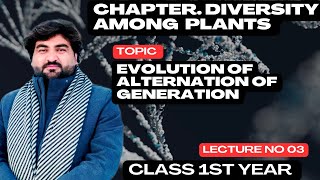 Evolution of alternation of generation class 1st year lecture no 03 News