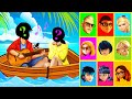 Wrong Heads Ladybug &amp; Cat Noir Marinette &amp; Adrien Friends Couple in Love Song on the Boat PuzzLes