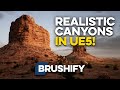 CREATE REALISTIC CANYONS IN UE5 with BRUSHIFY (Unreal Engine 5 Environment Showcase)