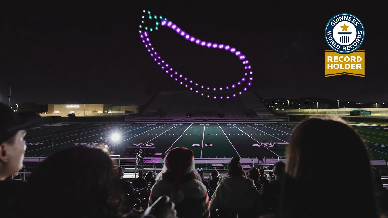 GUINNESS WORLD RECORD for Most Emojis made with Drones!