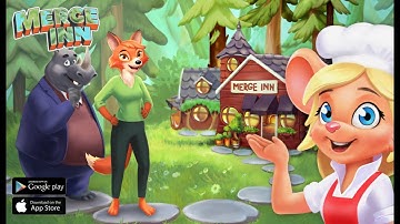 merge inn - tasty match puzzle 🥓🥚🍗(Gameplay Android & iOS )