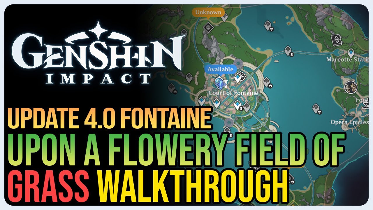 Upon a Flowery Field of Grass Genshin Impact YouTube
