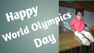 World Olympics Day 2020 ||Training of a kid at 24 months by best coaches||  Kid is happy to explore