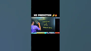 MS PREDICTIONS MS SOLUTIONS 