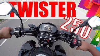 Honda twister 250  sube duro / casi no la freno