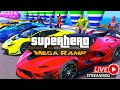 Ranking Every Superhero’s Supercar! 🔴 Mega Ramp Long Jump Challenge 😱 #SuperheroRace #GamingLive
