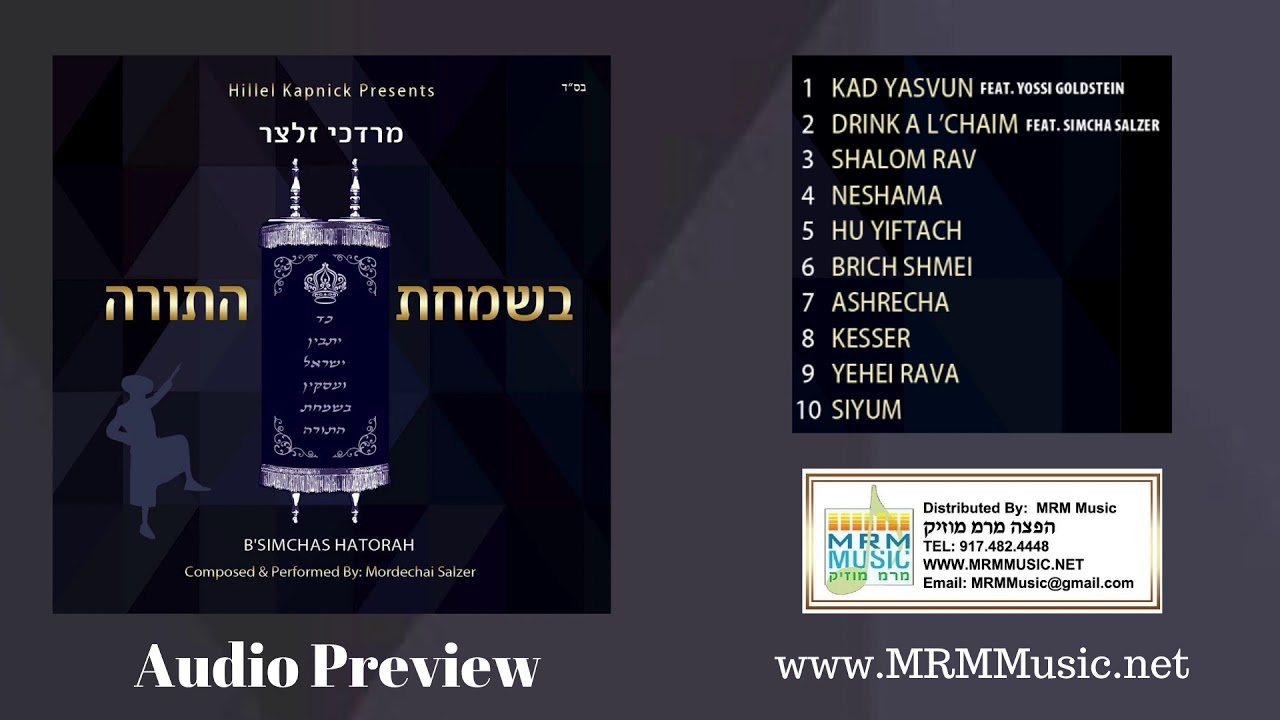 Mordechai Salzer - Besimchas Hatorah - Audio Preview