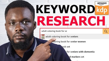 Keyword Research Tutorial For Amazon KDP 2025