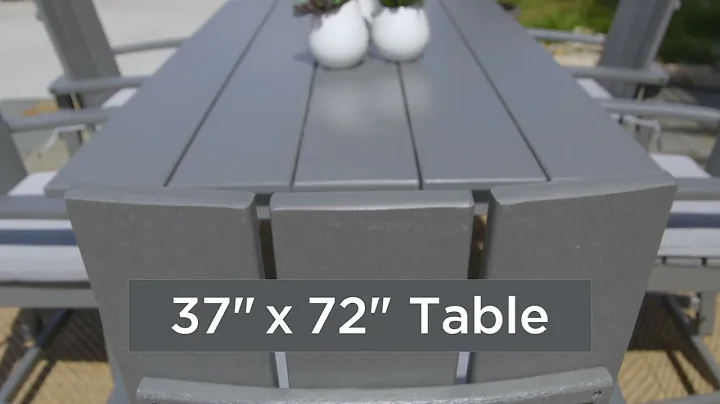 Coastal Comfort Meets Classic Style: Polywood Adirondack Dining Set Showcase