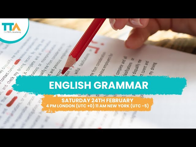 English Grammar | The TEFL Academy