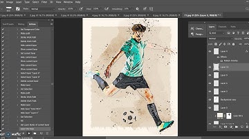 Aquarelle Marker photoshop action by RedVokinputs (Tutorial Video)