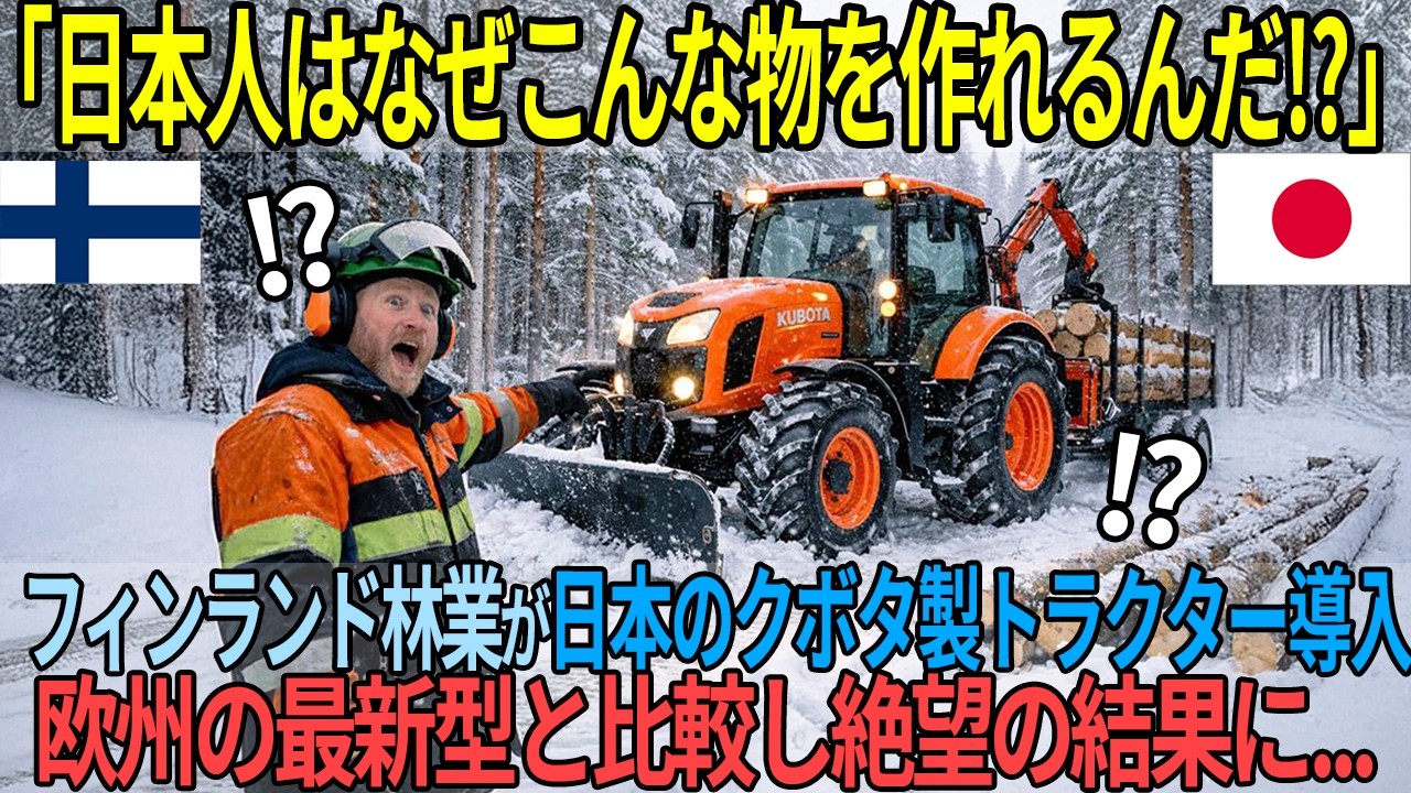 「日本人はなぜこんな物を作れるんだ！？」5000万円の最新鋭機が沈黙する中、25年落ちの中古クボタが稼働率100%を達成した衝撃の理由【海外の反応】