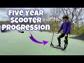 Roman Dellapena 5 Year Scooter Progression