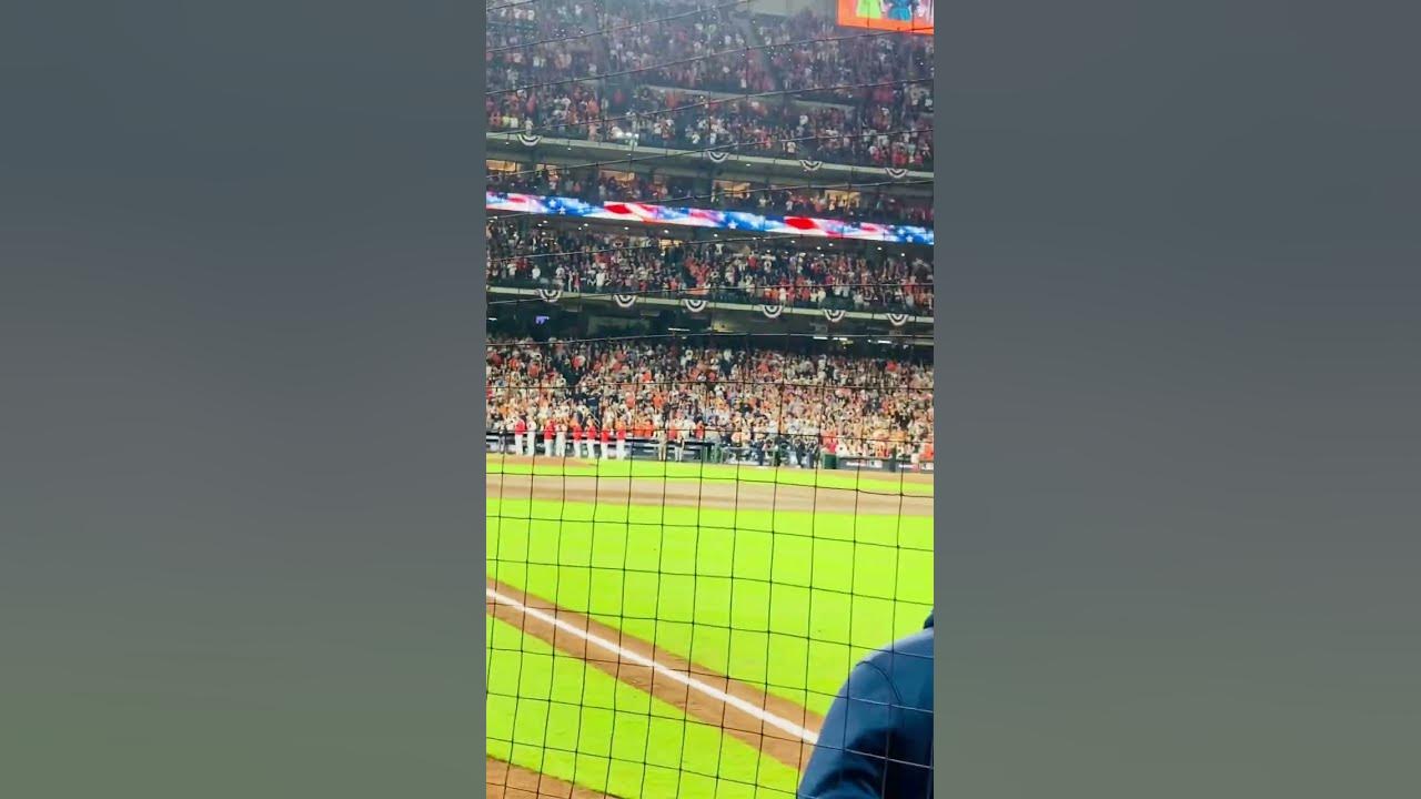 National Anthem World Series Game 2 Astros vs Phillies Houston Texas