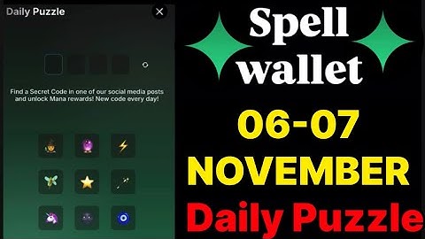 Spell wallet puzzle today 06 & 07 November | spell wallet daily puzzle | #spellwallet #combo |