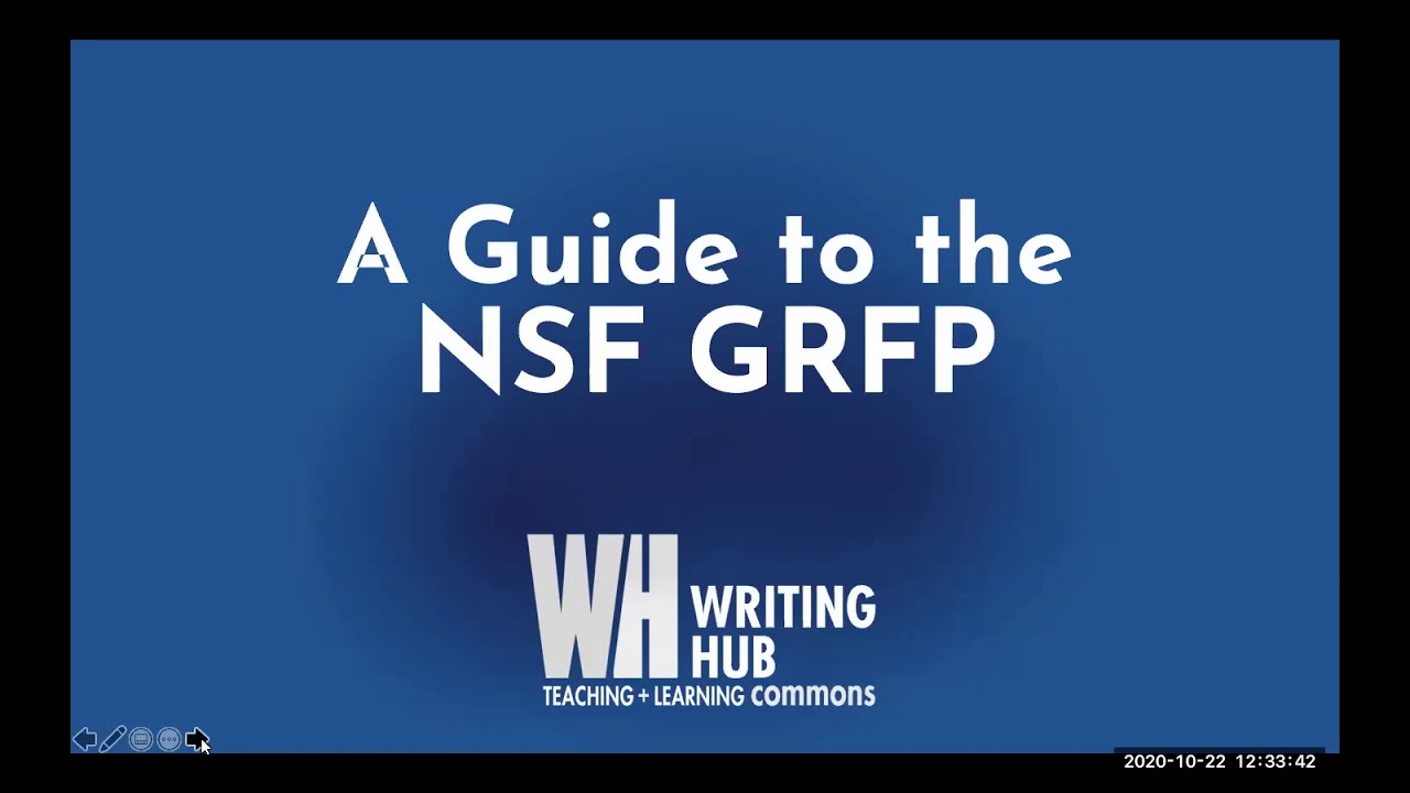Grad + Undergrad Workshop: The NSF GRFP